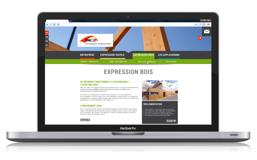 Page interne projet webdesign SMC2